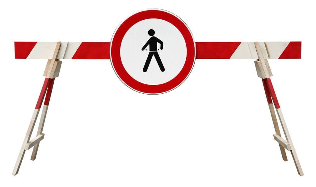 Healthy Boundaries in Relationships: Never Tolerate These 9 Behaviors 8 striped roadblock pedestrian sign