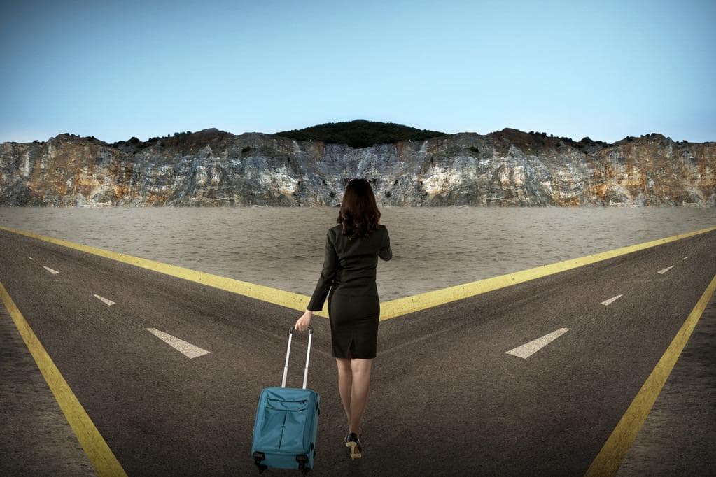 Should You Leave a Marriage With No Intimacy? 10 Essential Questions 15 woman standing in the middle of cross road