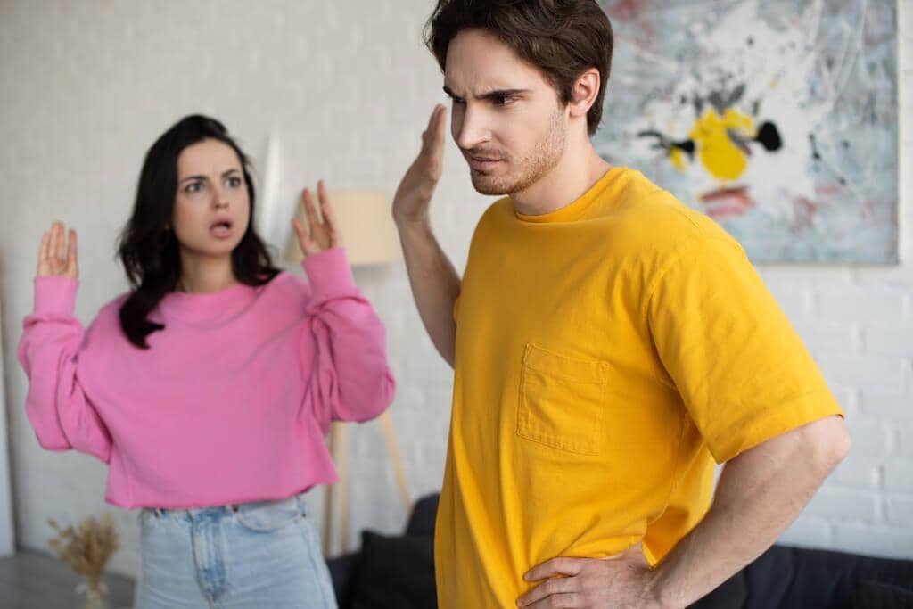 9 Brutally Honest Relationship Questions: Stay or Go 2 angry young woman shouting hands air boyfriend