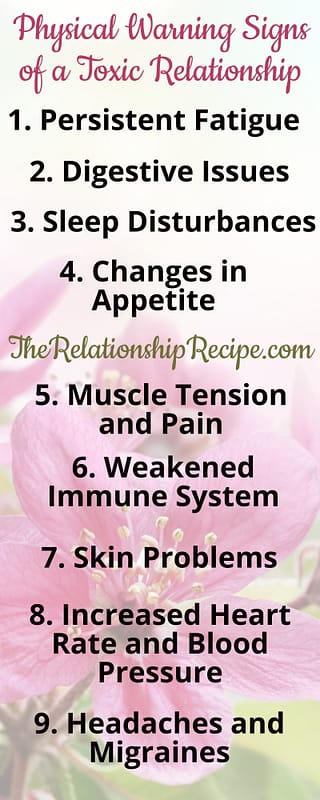 Listen to Your Body: 9 Physical Warning Signs of a Toxic Relationship 5 Physical Warning Signs of a Toxic Relationship Infographic