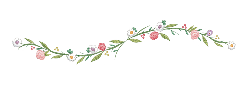 About Me 1 Floral Line Break