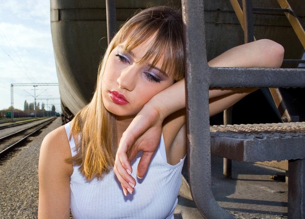 10 Big Lies We Tell Ourselves in Toxic Relationships 12 stock photo sad girl