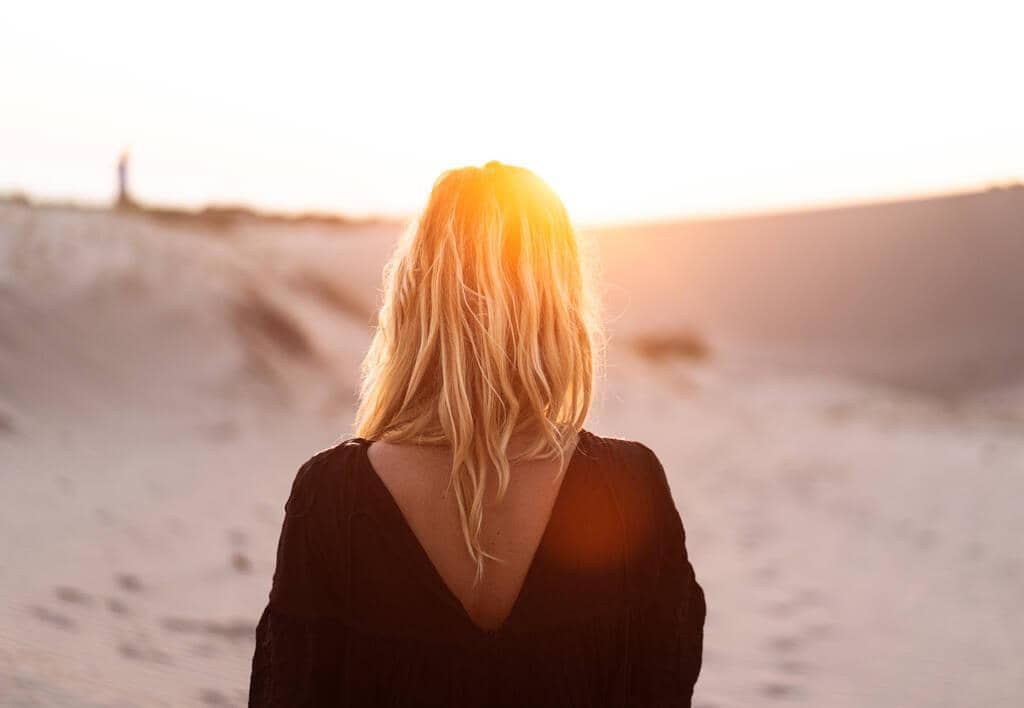 Guide to Honest Divorce Talk: 5 Examples and Possible Reactions 23 sunset portrait caucasian blonde young beautiful woman black 1