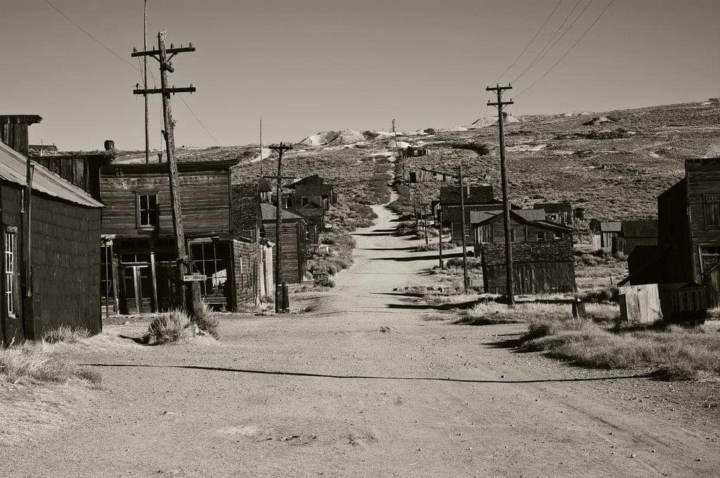 Great Depression 2.0: 30 Frugal Lessons For Hard Times 7 black and white old ghost town