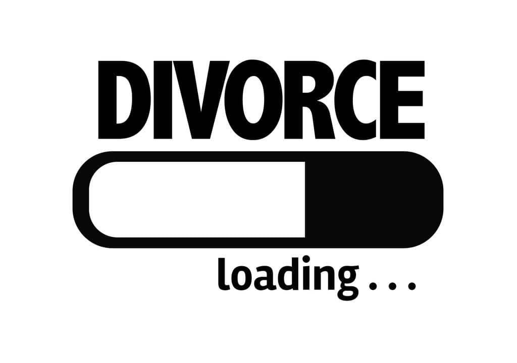 High Conflict or Legal Abuse During Divorce? 5 Differences 3 stock photo bar loading with the text divorce