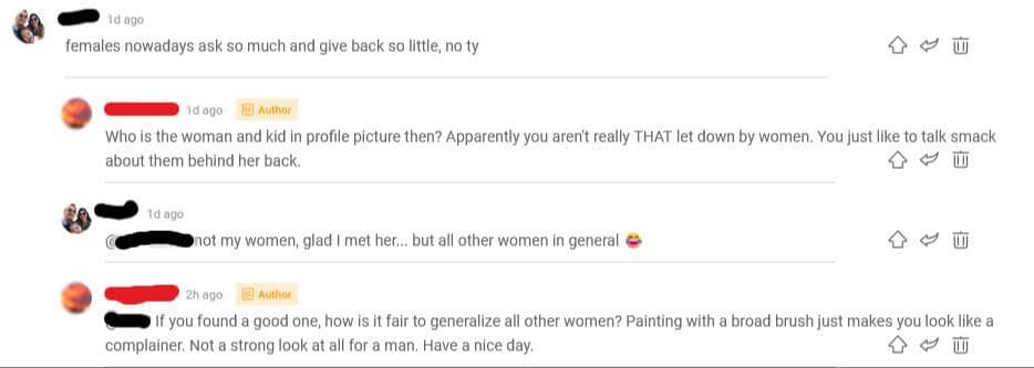 Male Fragility and Abusive Relationships: The Psychological Underpinnings 4 Man gets called out for his Two faced comment example of male fragility.