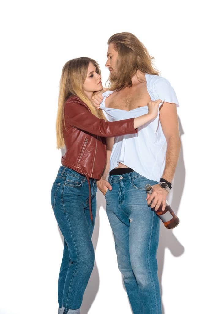 9 Outrageous Lies Men Believe to Justify Infidelity 9 passionate young drunk couple bottle rum