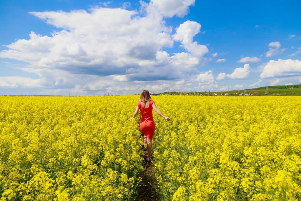 9 Hidden Resentments That Make Wives Walk Away From a So-Called Perfect Marriage 11 young pretty woman colored dress lightning cheerful yellow background blooming
