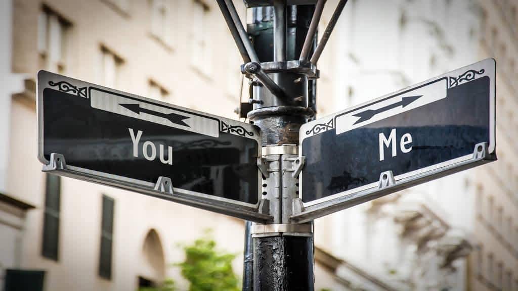 street sign me versus you