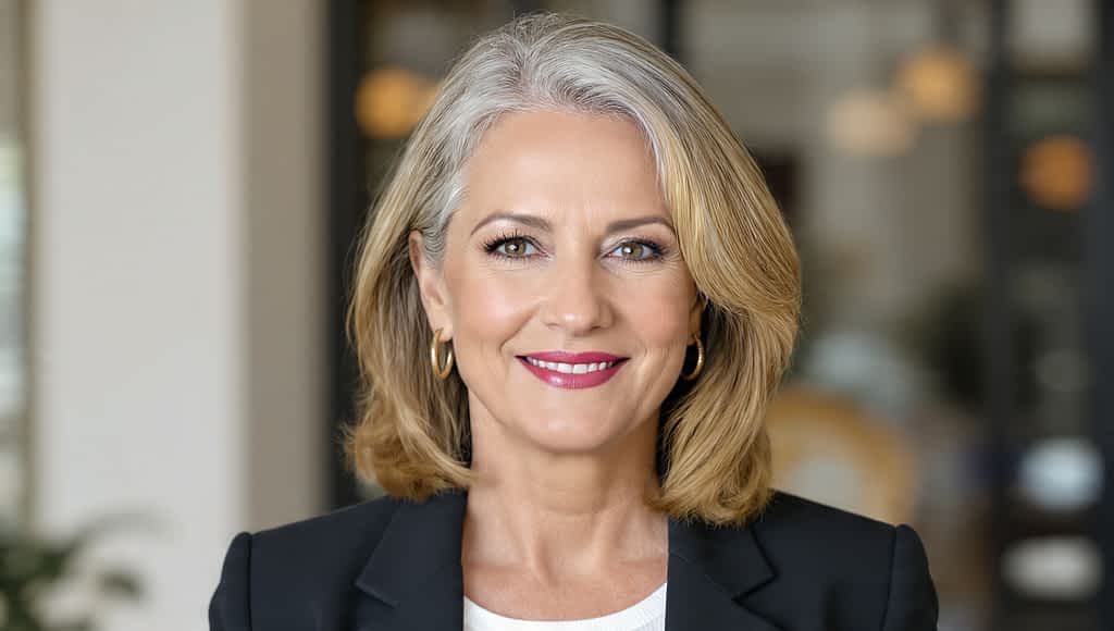 confident mature woman