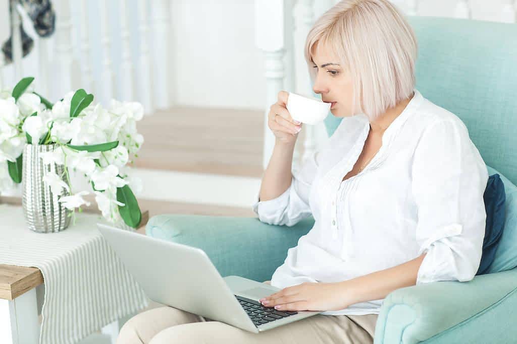 Late Life Divorce: 5 Significant Emotional Survival Challenges 3 mature woman working laptop adult female home lady typing computer