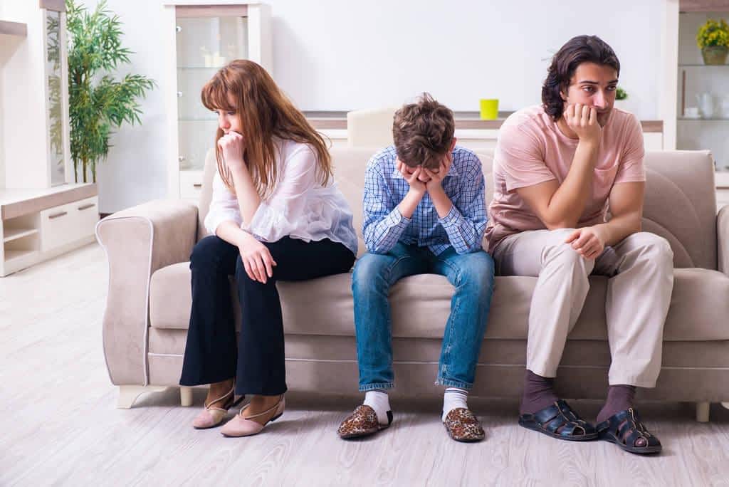 family conflict with husband and wife and child