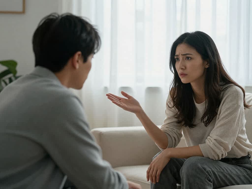 7 Proven Signs a Man Is Willing to Change -Before You Walk Away for Good 2 a woman discusses her relationship with her avoidant boyfriend