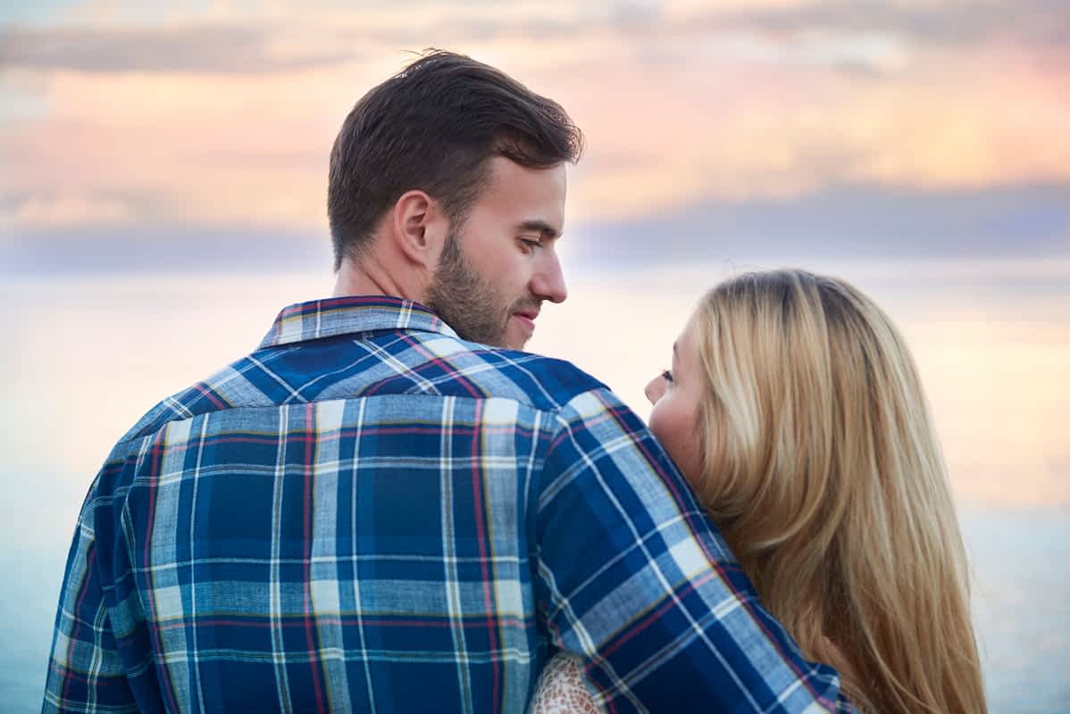 Couple embracing showing relationship game changers in action