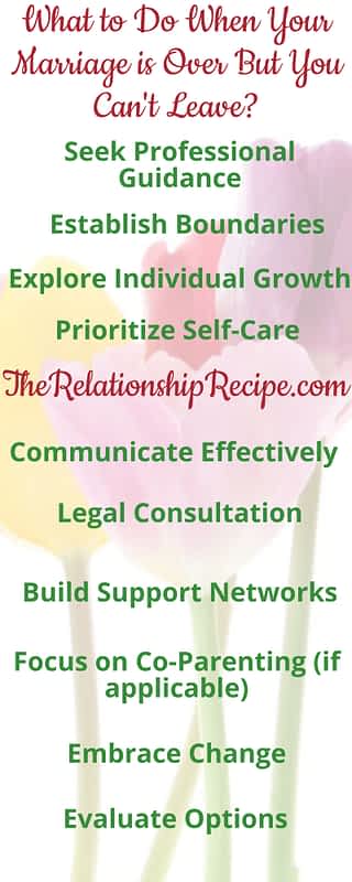 What to Do When Your Marriage is Over But You Can't Leave Infographic