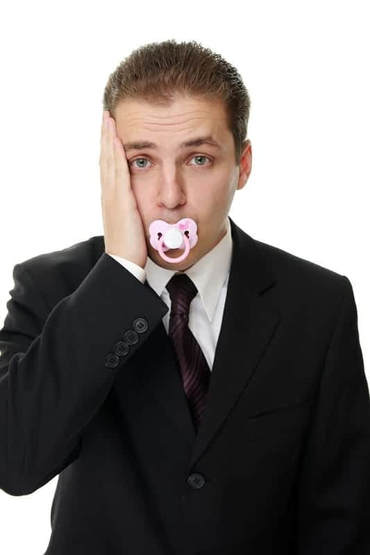 disappointed young businessman