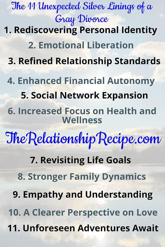 The 11 Unexpected Silver Linings of a Gray Divorce 13 Gray Divorce, and the Unexpected Silver Linings It Brings Infographic