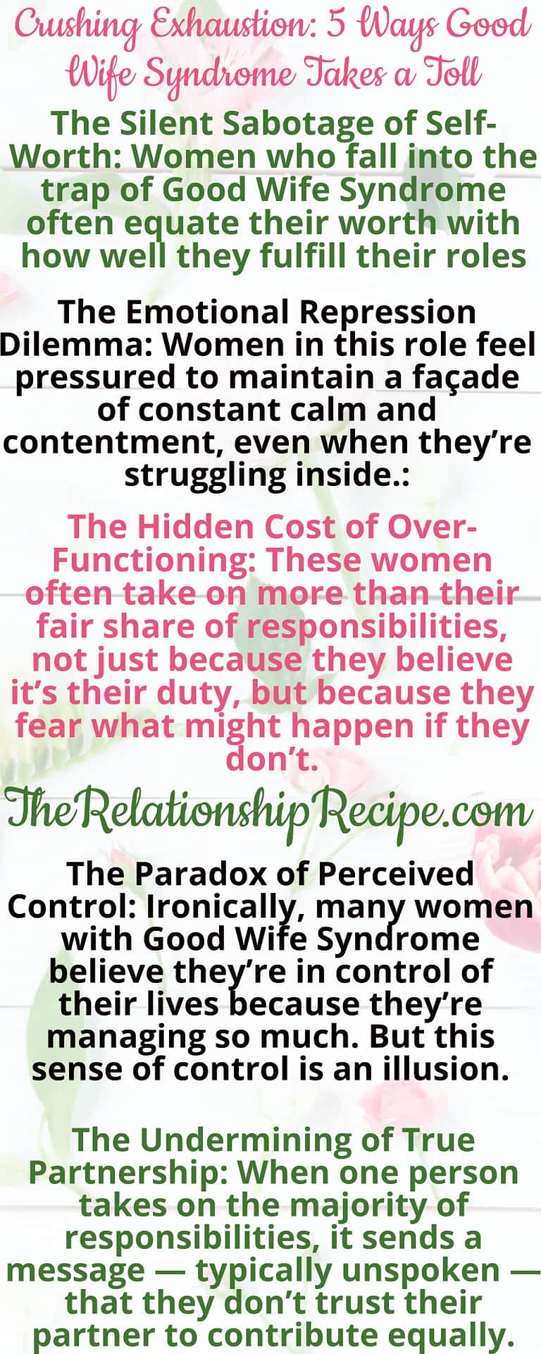 Crushing Exhaustion: 5 Ways Good Wife Syndrome Takes a Toll 7 Crushing Exhaustion: 5 Ways Good Wife Syndrome Takes a Toll Infographic