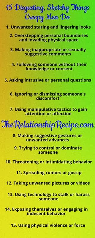 15 Disgusting, Sketchy Things Creepy Men Do 9 15 Disgusting, Sketchy Things Creepy Men Do Infographic