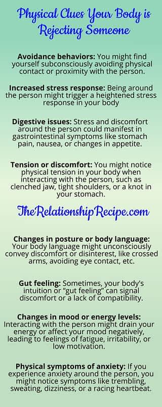 3 Secret Clues Your Body Is Rejecting Someone 7 Physical Clues Your Body is Rejecting Someone