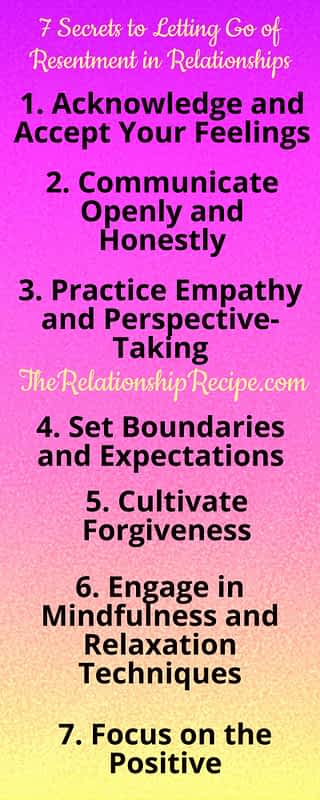 The 7 Secrets to Letting Go of Resentment Infographic