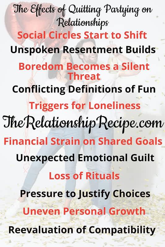 With One Partner Still Partying Can Your Relationship Thrive? 5 Effects of Partying on Relationships Infographic