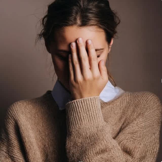 When Your Worst Fear Becomes Your Partner's Problem 2 Ashamed woman with hand over her face